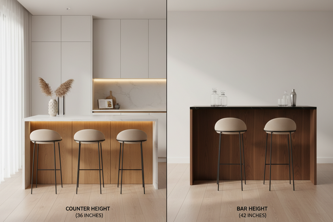 Counter Height vs. Bar Height: How to Choose the Right Stools