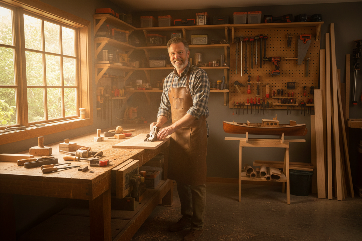 Dad Finally Got the Workshop He Had Talked About for Years