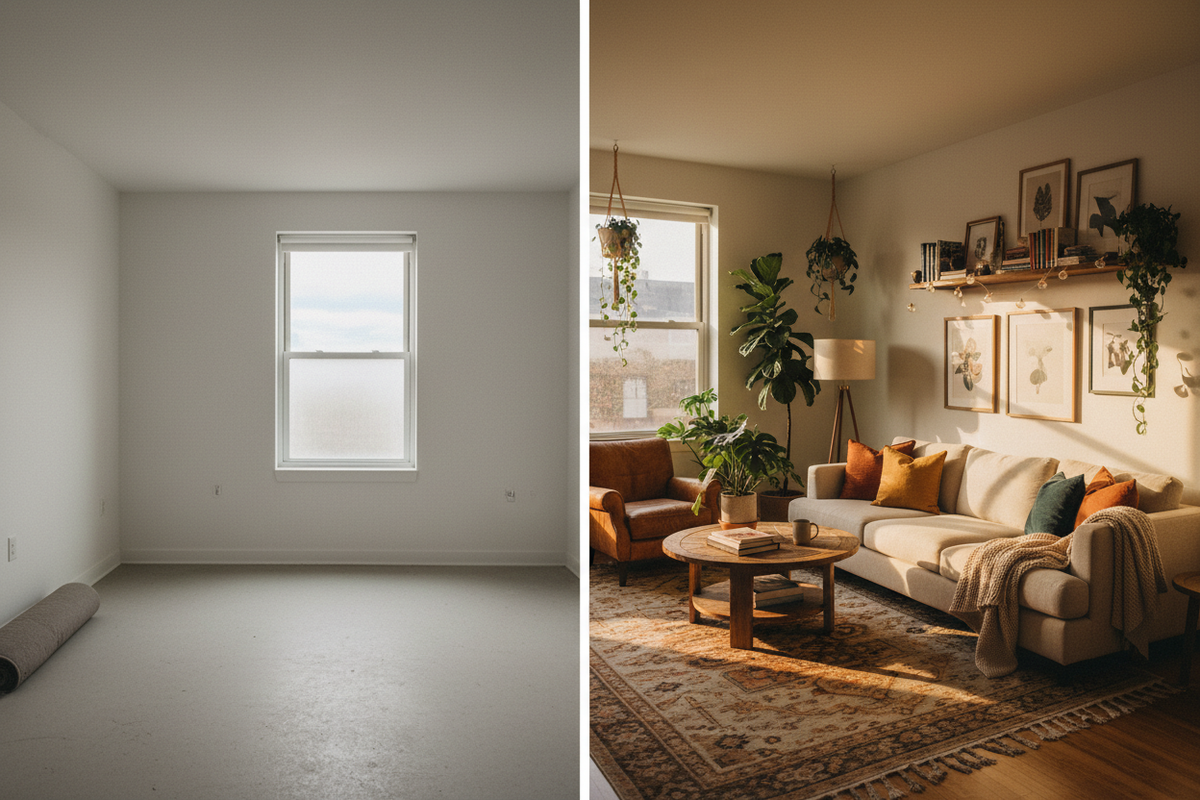 From Empty Apartment to Dream Home: The Story of Creating a Space You Love