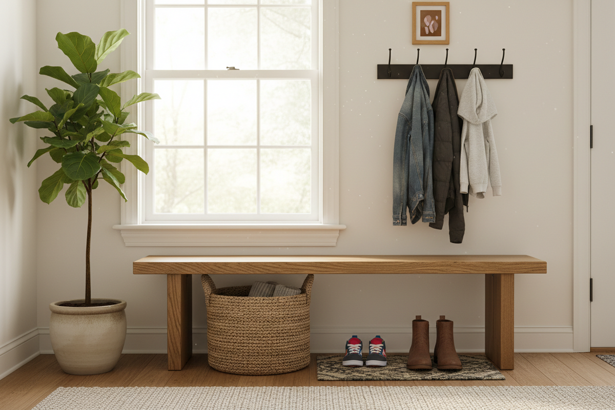 The Entryway Bench That Welcomed a Family Into a New Chapter