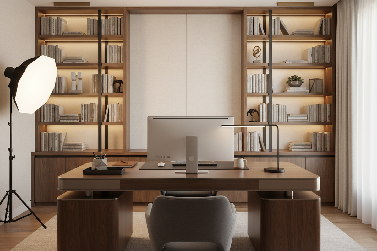 The Executive Home Office: Designing a Workspace That Looks Great on Camera