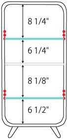 PaletteLife Figurine-Case 4 Tiers Collection-Case Mirror-Backboard Woodgrain Pink BLT-612PK