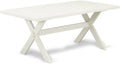 East West Furniture XT027 X-Style Mid-Century Modern Dining Table - a Rectangle Kitchen Table Top with Stylish Legs, 40x72 Inch, Multi-Color
