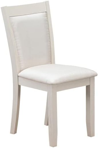 East West Furniture X097MZ001-5 5 Piece Dining Table Set for 4 Includes a Rectangle Kitchen Table with X-Legs and 4 Cream Linen Fabric Parsons Dining Chairs, 40x72 Inch, Multi-Color