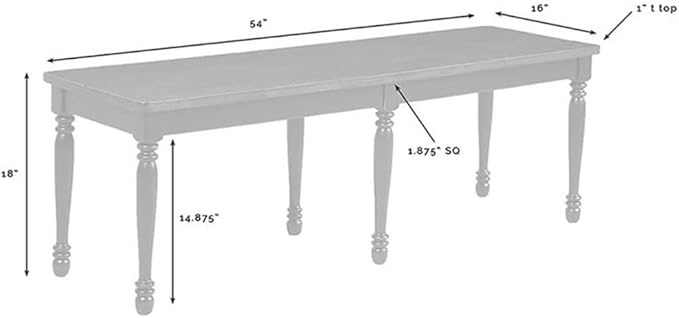 Crosley Furniture Shelby 3-Piece Traditional Dining Table Set for 6 with 2 Wood Benches, Distressed White
