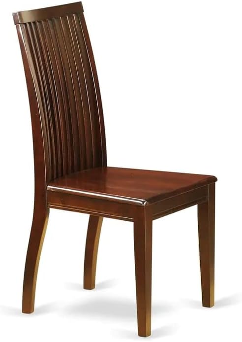 East West Furniture DOIP5-MAH-W 5 Piece Dining Room Furniture Set Includes a Rectangle Kitchen Table with Butterfly Leaf and 4 Dining Chairs, 42x78 Inch, Mahogany
