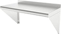 12''x24'' Wall Mounted Stainless Steel Shelf NSF Commercial Metal Wall Mount Floating Shelving for Kitchen, Restaurant, Food Truck,Garage,Washrooms,Home&Hotel
