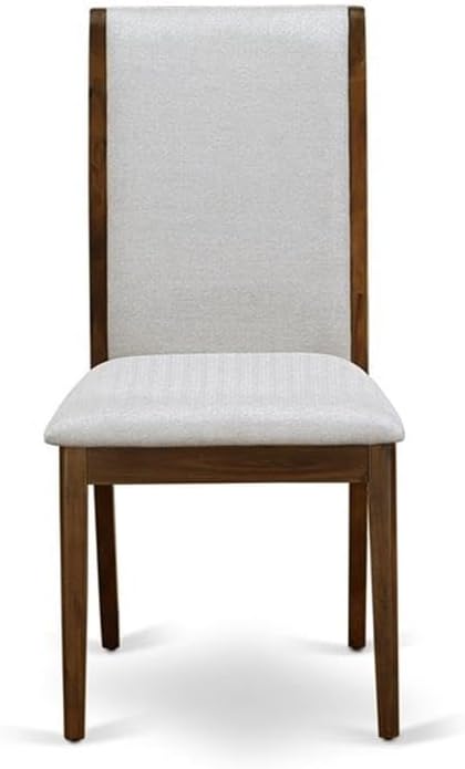 East West Furniture ANLA5-AWA-05 5 Piece Dining Table Set for Small Spaces Contains a Round Kitchen Table with Pedestal and 4 Parson Chairs, 36x36 Inch, Antique Walnut