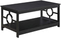 Convenience Concepts Ring Coffee Table, Black