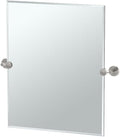 Gatco 4299SM Latitude II Rectangle Mirror, 24 H x 24 W, Satin Nickel