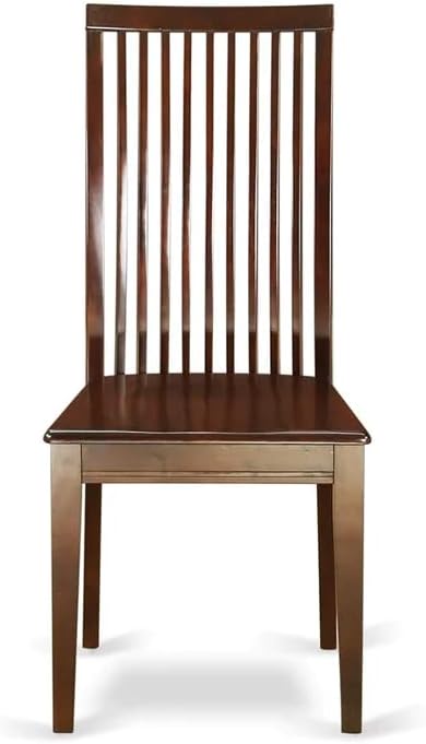 East West Furniture DOIP9-MAH-W 9 Piece Dining Room Furniture Set Includes a Rectangle Wooden Table with Butterfly Leaf and 8 Kitchen Dining Chairs, 42x78 Inch, Mahogany