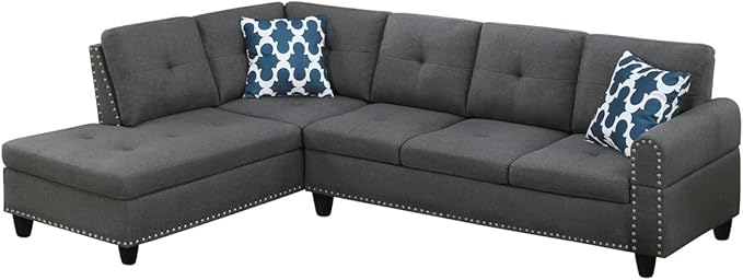 Halibur Sectional Sofa or Couch for Living Room, Apartment, Bedroom, Office