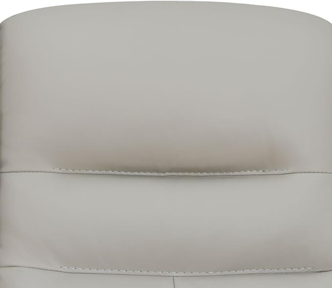 Electric Power Recliner Loveseat Genuine Breathing Leather Recliner Couch 2-Seater, Comfy Wide Lazy Top Grain Leather Sofa with USB Port, Center Console, Cup Holders (Grey, Two Seater Loveseat)