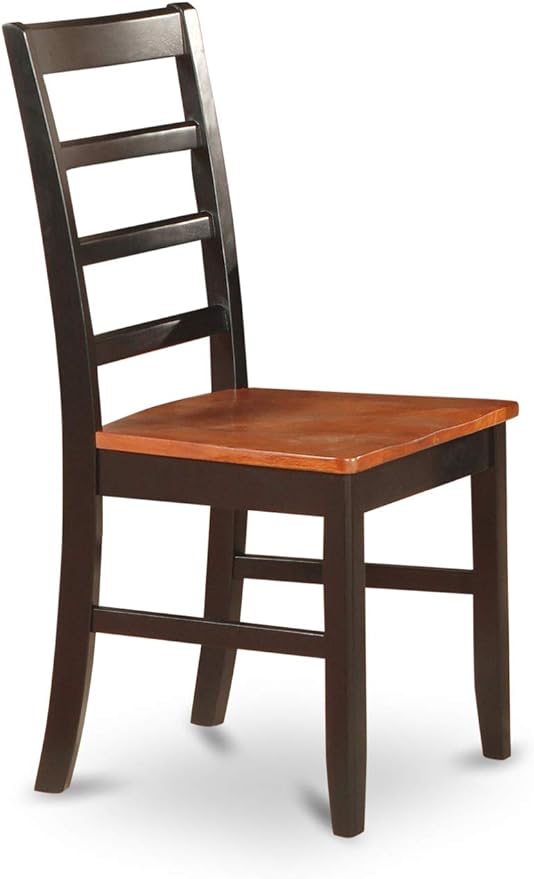 East West Furniture QUPF5-BCH-W 5 Piece Dining Table Set for 4 Includes a Rectangle Kitchen Table with Butterfly Leaf and 4 Kitchen Dining Chairs, 40x78 Inch, Black & Cherry