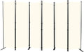 Room Divider 6FT Portable Room Dividers and Folding Privacy Screens, 132'' W Fabric Divider for Room Separation, 6 Panel Partition Room Dividers Freestanding Wall Divider Screen for Dorm Studio Office