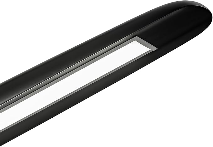 39" Wood LED Linear Pendant Light Black Linear Pendant Dinning Room Hanging Lights LED Dimmable Chandeliers 24w for Dining Room Pool Table Lights Kitchen Island Light Black