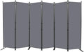 Room Divider 6FT Portable Room Dividers and Folding Privacy Screens, 132'' W Fabric Divider for Room Separation, 6 Panel Partition Room Dividers Freestanding Wall Divider Screen for Dorm Studio Office