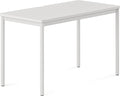 Branch Daily Desk - Functional at Home Office Desk with Effortless Assembly, Timeless Design, Rounded Corners, and Built-in Cable Notch - 36” W x 28.5” H x 24” D - White Work Table