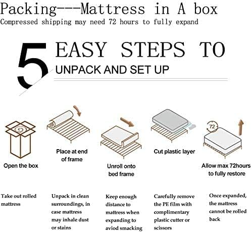 Vesgantti 8 Inch Multilayer Hybrid Twin XL Mattress - Multiple Sizes & Styles Available, Ergonomic Design with Memory Foam and Pocket Spring, Medium Firm Feel, White