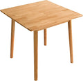 DELAVIN 29.5" Solid Wood Dining Table, Modern Small Dining Table, Square Farmhouse Kitchen Table, Cafe Table for Living Room Dining Room, Easy Assembly, Cherry