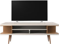 Manhattan Comfort Utopia 70.47" Freestanding Entertainment Center for Living Room, Mid Century Modern TV Stand with Shelves, Storage and Media Holes, Fits 65" Screens, Maple Cream
