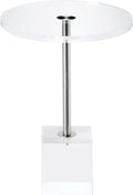 Clear Acrylic End Table,Side Table,for Livingroom,13.5 x 13.5 inch, 23 inch High