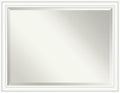 Amanti Art White Bathroom Mirror for Over Sink, 35x45 Craftsman White Rectangle Vanity Mirror, X-Large Casual Wood Frame, Hangs Horizonally and Vertically, Bathroom Wall Decor, Beveled Edge from WI
