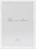 Lawrence Frames Cast Metal Frame - Bamboo Design, White, 5x7