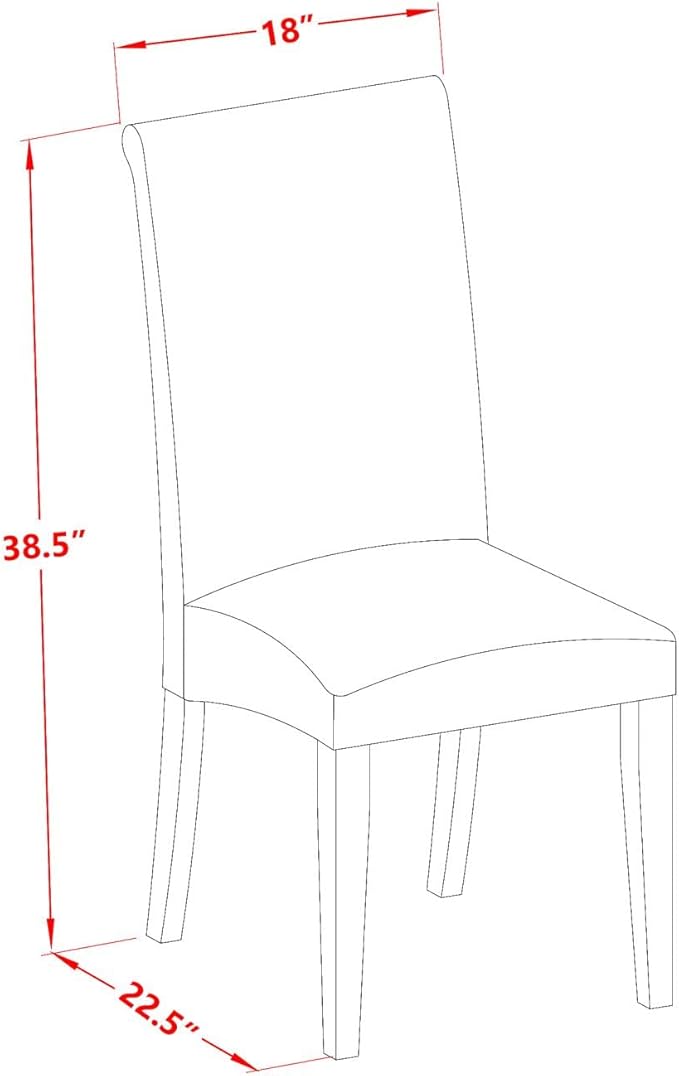 East West Furniture DLBA5-OAK-02 5 Piece Dining Set Includes a Round Dining Room Table with Dropleaf and 4 Light Beige Linen Fabric Upholstered Parson Chairs, 42x42 Inch, Oak