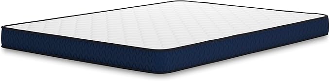 Signature Design by Ashley King Size Medium Firm 6 Inch Memory Foam Mattress with Breathable Quilted Cover, Fiberglass Free, Mattress in A Box