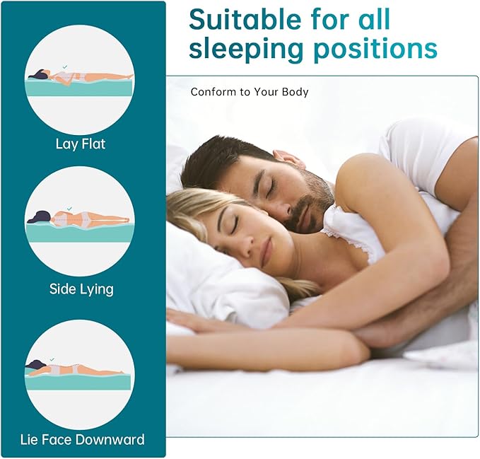 FDW | 14 Inch King Mattress | Medium Firm | Gel Memory Foam Mattress | White | Bed in a Box, CertiPUR-US Certified | Pressure Relief, Cooling Ventilated Foam | Washable Removable Cover