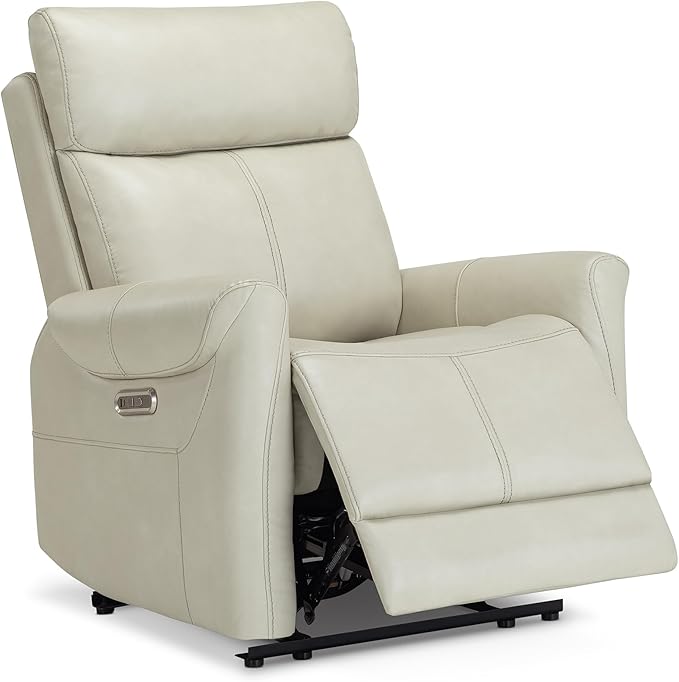 Leather Recliner Chair for Adults Wall Hugger RV Recliner with USB Charging Ports Electric Power Reclining Sofa for Living Room Home Theater Seating Bedroom