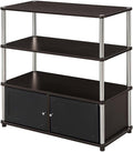 Convenience Concepts Designs2Go Highboy TV Stand with Storage Cabinets and Shelves for TVs up to 40 Inches, Espresso