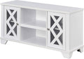 Convenience Concepts Gateway TV Stand 47.25" - Family Room Entertainment Center with Storage Cabinets and Shelves, Traditional TV Console for Living Room, Office, White