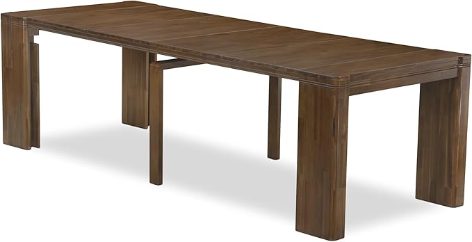 X12FO-0C8-18 - 14 Pieces Kitchen Dining Table Set includes an Extendable Rectangle Kitchen Table, 1 Coffee Table and 12 Dining Chairs, 39x120 Inch, Antique Walnut