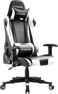 GTRACING Gaming Chair Racing Office Computer Ergonomic Video Game Chair Backrest and Seat Height Adjustable Swivel Recliner with Headrest and Lumbar Pillow Esports Chair (White)