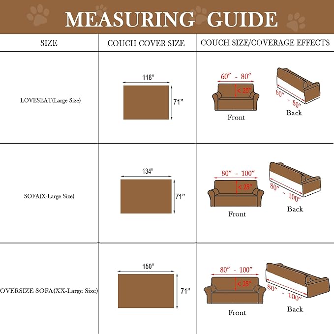 HANDONTIME Boho Sofa Covers for Dogs Black and White Sofa Covers for 3 Cushion Couch Sofa Beige Shu Velveteen Couch Covers for Sectional l Shaped Short Plush Furniture Covers, 71" X118"