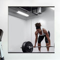 Delma Home Gym Mirror, 48''x24''x2PCS, Large Full Body Tempered Glass Frameless, Wall-Mounted for Gym, Yoga, Garage, Bedroom, Bathroom