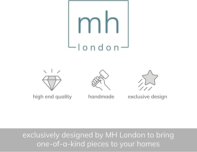 MH London Lydia Round Small End Table & Side Table Solid Wood, Walnut top with Black Metal Legs, Nightstand, 15.75"x15.75"x18"