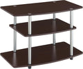 Convenience Concepts Designs2Go No Tools 3-Tier Stand Entertainment Center 37 Inches, Modern TV Console with Shelves for Living Room, 31.5", Espresso