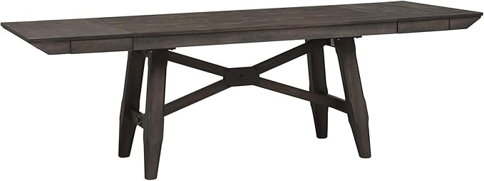 LIBERTY FURNITURE INDUSTRIES, INC. Double Bridge Optional 6 Piece Trestle Table Set