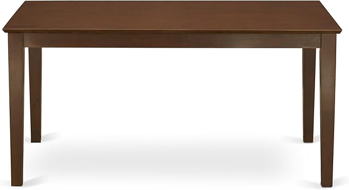 East West Furniture CAML5C-MAH-W 5 Piece Kitchen Table Set for 4 Includes a Rectangle Dining Room Table and 2 Dining Chairs with 2 Benches, 36x60 Inch, Mahogany