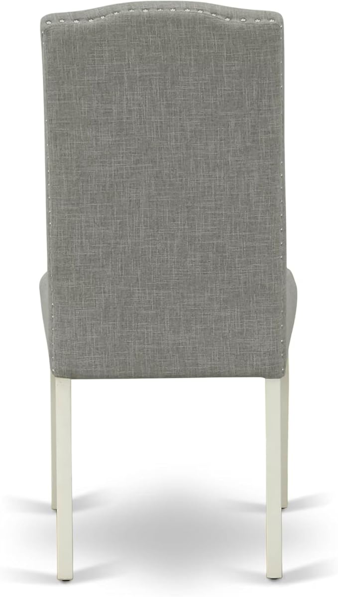 East West Furniture V027EN257-5 5 Piece Dining Set Includes a Rectangle Dining Room Table with V-Legs and 4 Pond Faux Leather Upholstered Chairs, 40x72 Inch, Multi-Color
