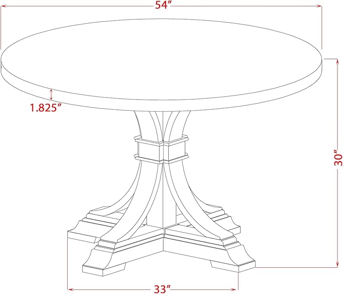 I57-11-TP Mid-century Table with Acacia Wood Round Tabletop and Stylish Pedestal Base - Sand Blasted Black Finish