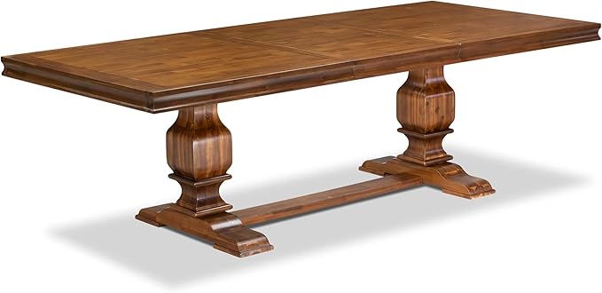 NKFL7-AWA-04-7-Piece Dining Table Set Consists of a Breakfast Table and 6 Light Tan Linen Fabric Dining Chairs with Padded Chair Back - Antique Walnut Finish.