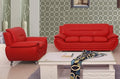 Container Furniture Direct Michael Sofa and Chair Set, Red