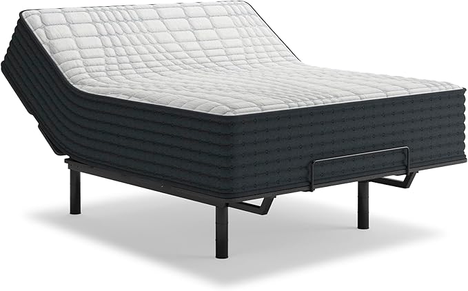 Signature Design by Ashley Hybrid 1300 13 Inch Plush Gel Memory Foam Mattress with Edge Support for Pressure Relief, King, Fiberglass Free, Mattress in A Box