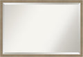 Amanti Art Brown Wall Mirror 26x38 Florence Light Brown Rectangle Bathroom Mirror for Wall Decor Living Room, Large Casual Frame, Hangs Horizonally and Vertically, Bathroom Decor, Beveled Edge from WI