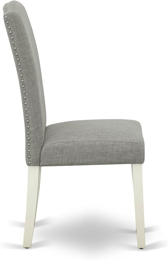 East West Furniture V027EN257-5 5 Piece Dining Set Includes a Rectangle Dining Room Table with V-Legs and 4 Pond Faux Leather Upholstered Chairs, 40x72 Inch, Multi-Color