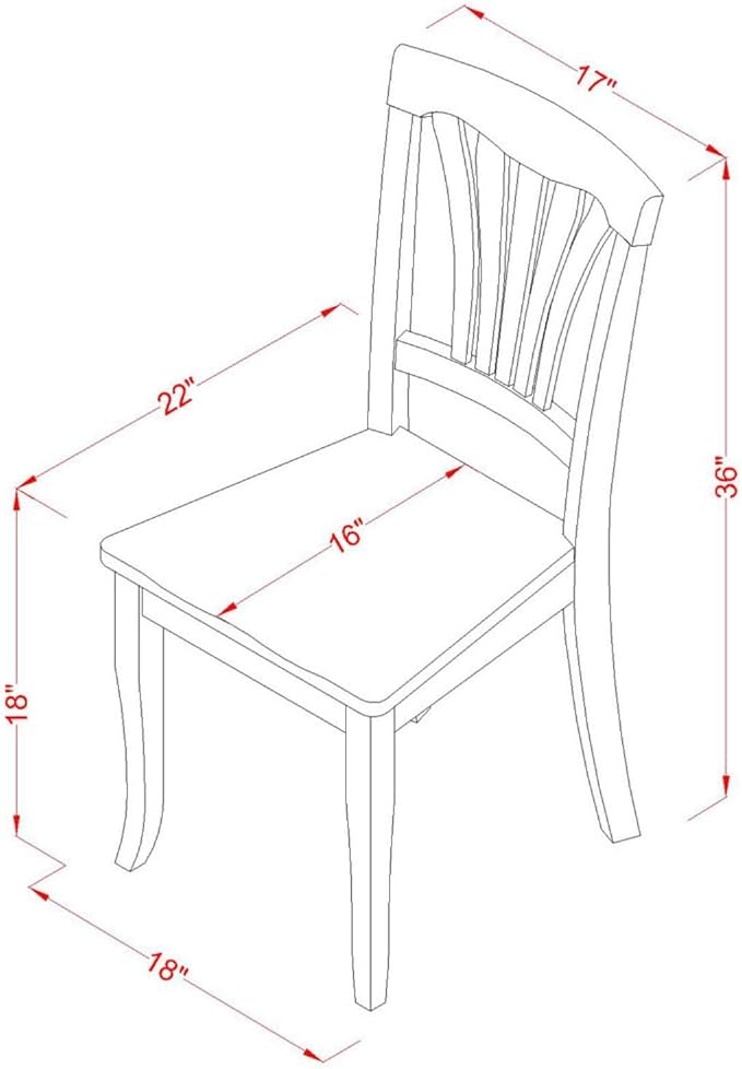 East West Furniture DLAV5-BMK-W 5 Piece Kitchen Table Set for 4 Includes a Round Dining Room Table with Dropleaf and 4 Solid Wood Seat Chairs, 42x42 Inch, Buttermilk & Cherry